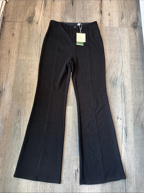 HALARA Pants - HALARA Black Flare Knit Trousers